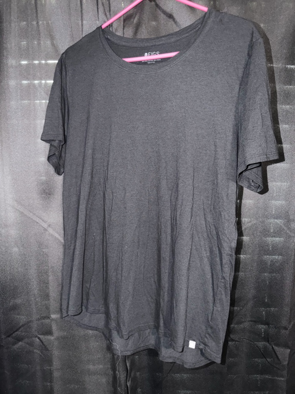 Figs Women's Black Short Sleeve super soft underscrub tee